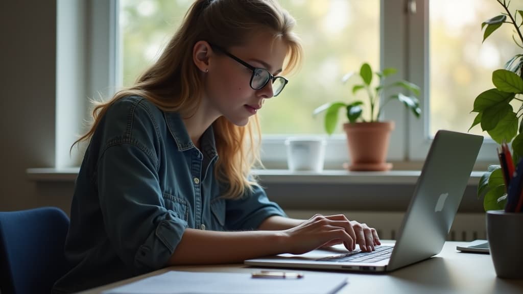 Student using AI study tools