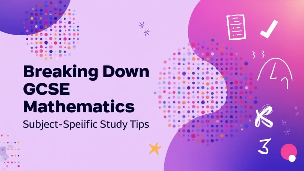 Breaking Down GCSE Mathematics: Subject-Specific Study Tips