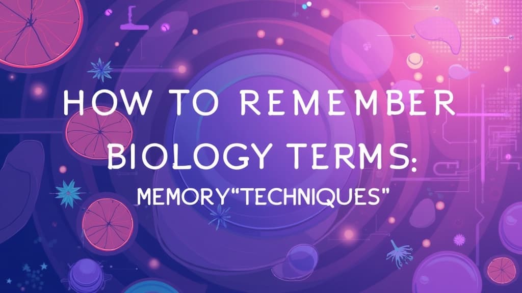 How to Remember Biology Terms: Memory Techniques for Science Students